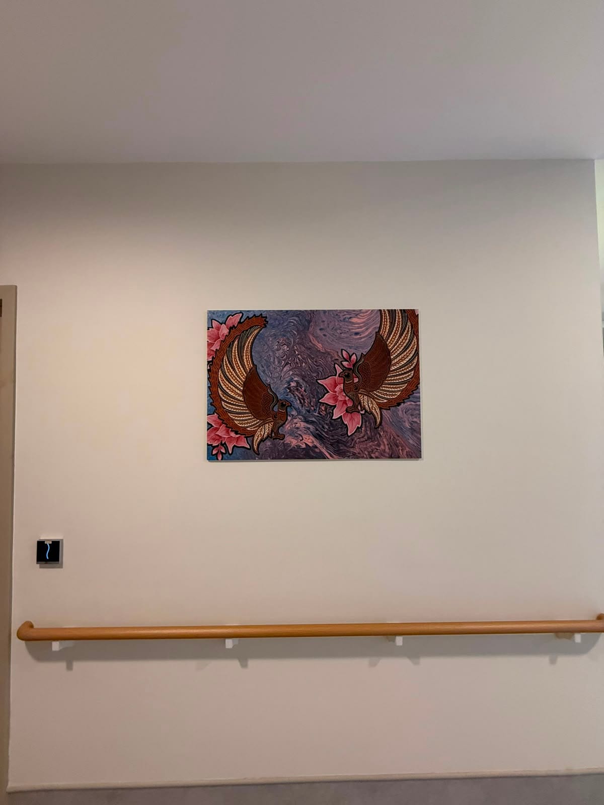 Red phoenix artwork canvas print — Artist Canvas by Garrison Productions, Singapore