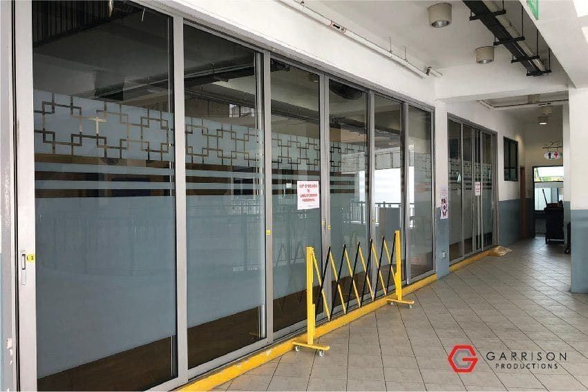 Frosted film along an office corridor — Frosted Film by Garrison Productions, Singapore