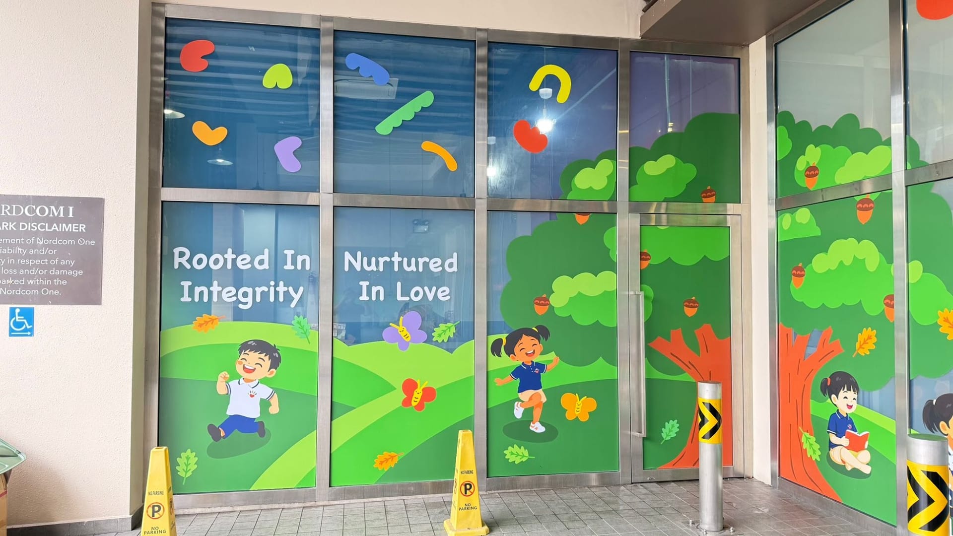 Preschool forest scene glass stickers — Glass Stickers by Garrison Productions, Singapore