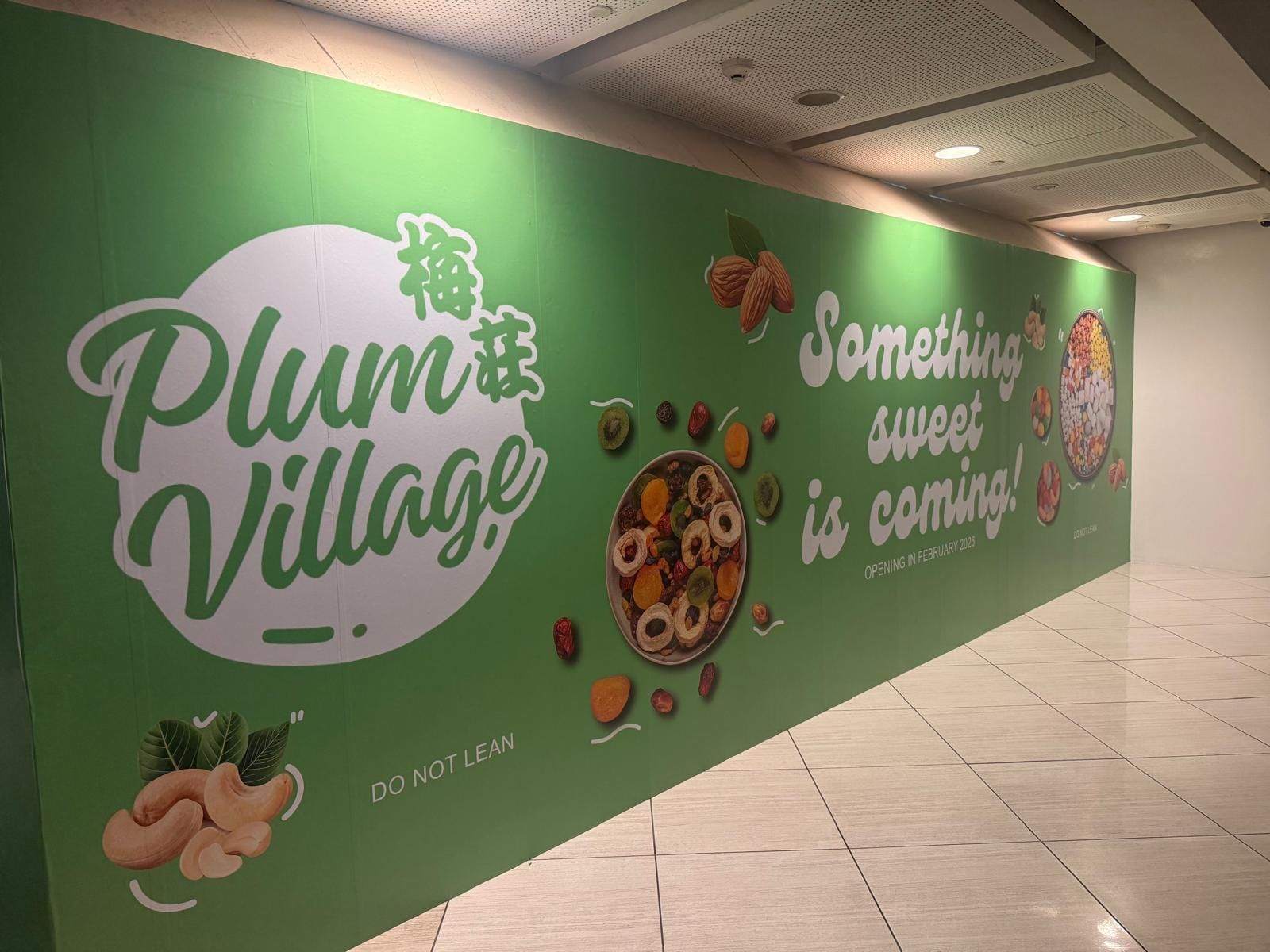 Plum Village "Something sweet is coming" hoarding — Hoarding Sticker Printing by Garrison Productions, Singapore