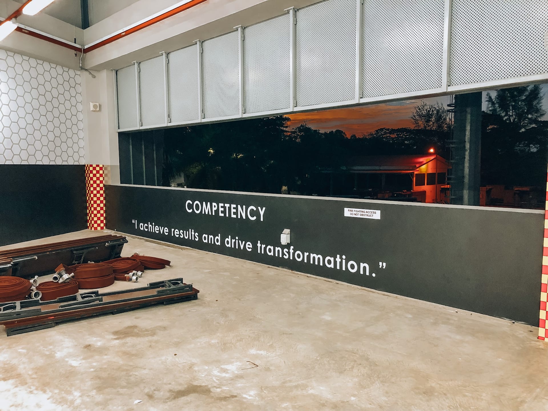 SCDF "Competency" values wall mural — Wall Mural by Garrison Productions, Singapore
