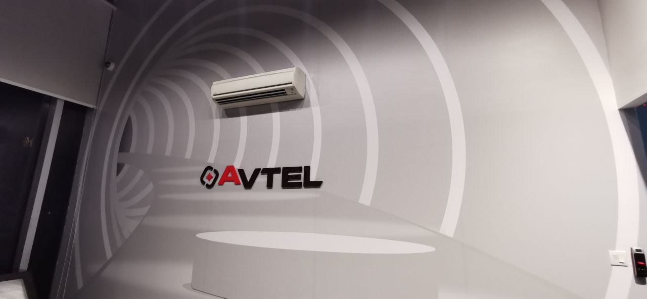AVTEL tunnel-effect office wall mural — Wall Mural by Garrison Productions, Singapore